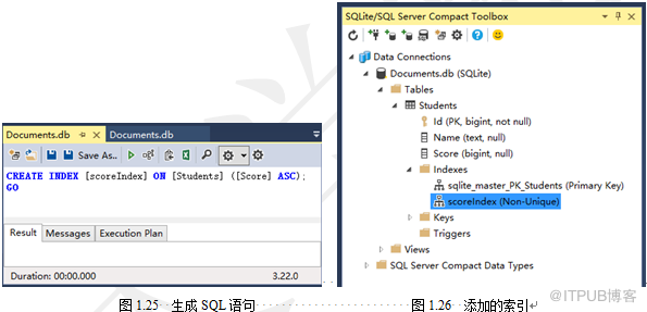 XamarinSQLite教程新增索引