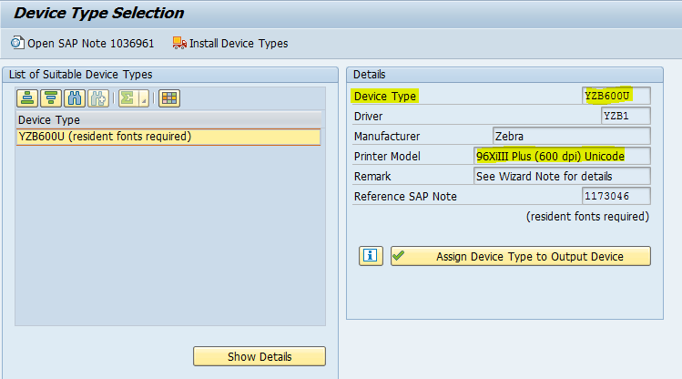 sap zebra printer configuration