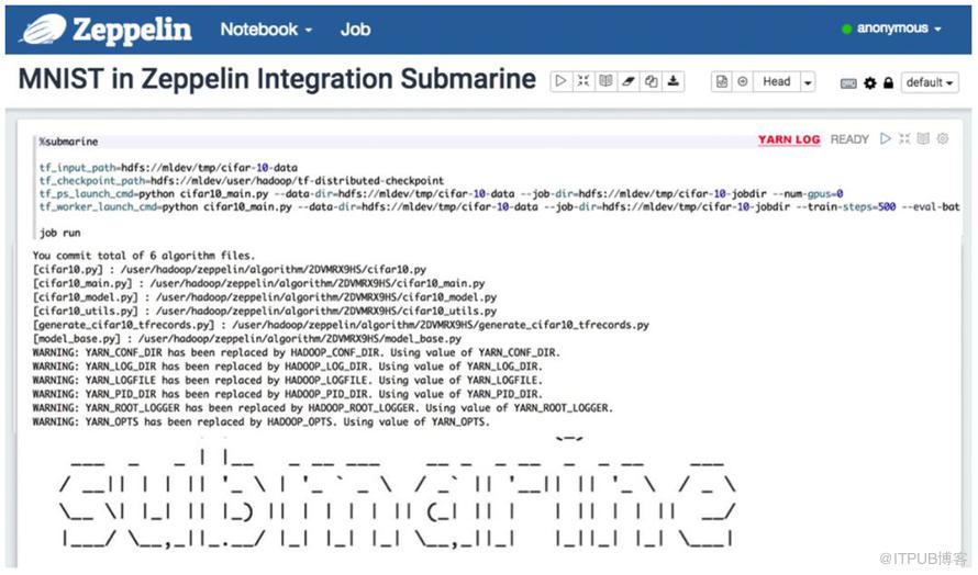 {Submarine}  在 Apache Hadoop 中執行深度學習框架