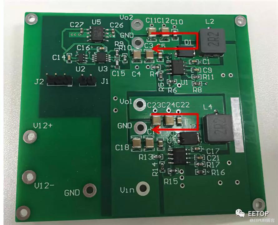 基於移相控制的多路輸出降壓變換器提升EMI效能的PCB佈局最佳化