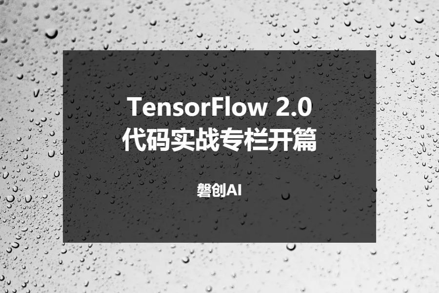 TensorFlow 2.0 代码实战专栏开篇