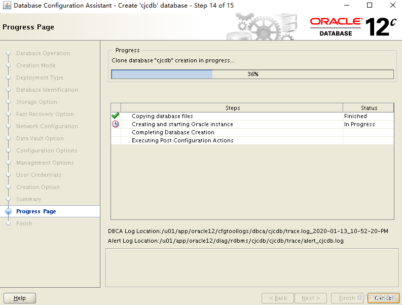 Oracle 12c nocdb轉換成cdb