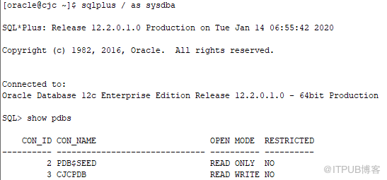 Oracle 12c nocdb轉換成cdb