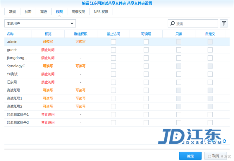 Synology群暉NAS儲存建立共享資料夾以及許可權設定教程【江東網 JDX86.COM】