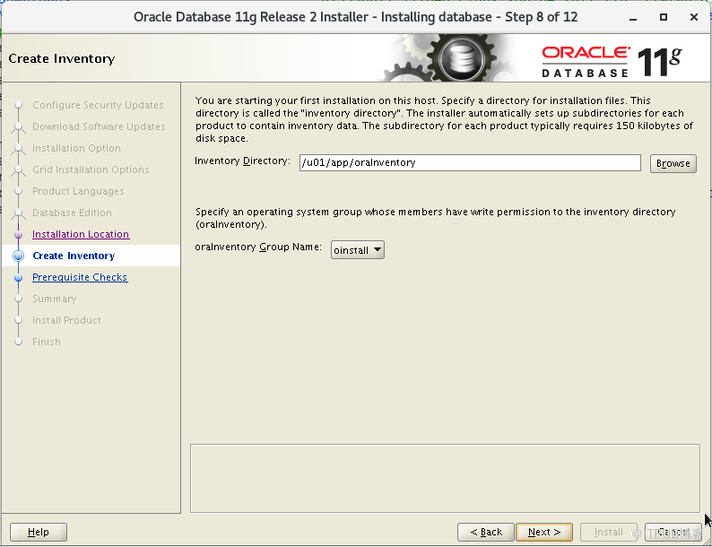 oracle11g安裝  單例項  系統centos7