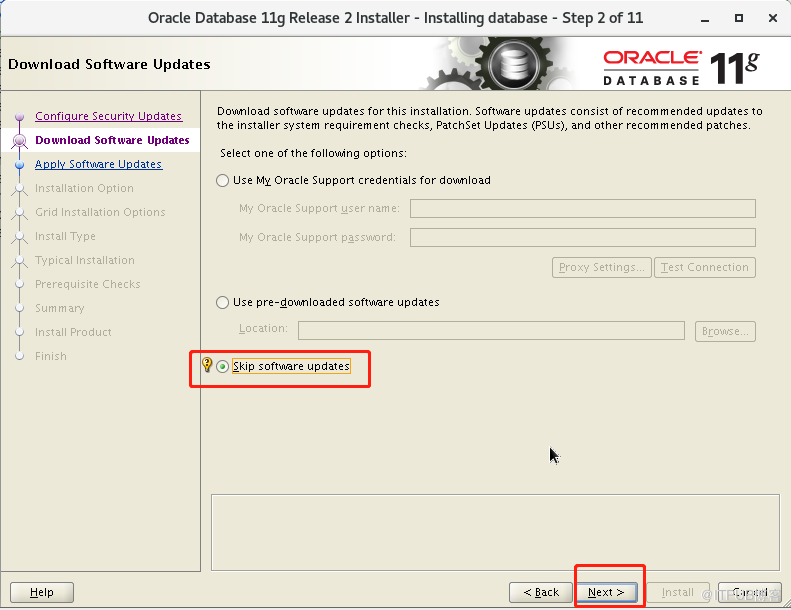 oracle11g安裝  單例項  系統centos7