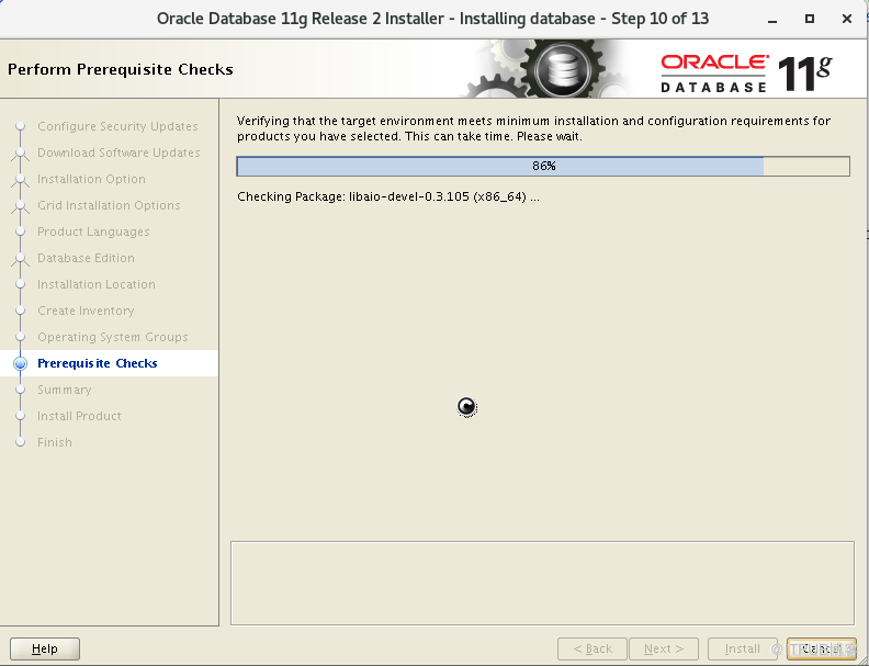 oracle11g安裝  單例項  系統centos7