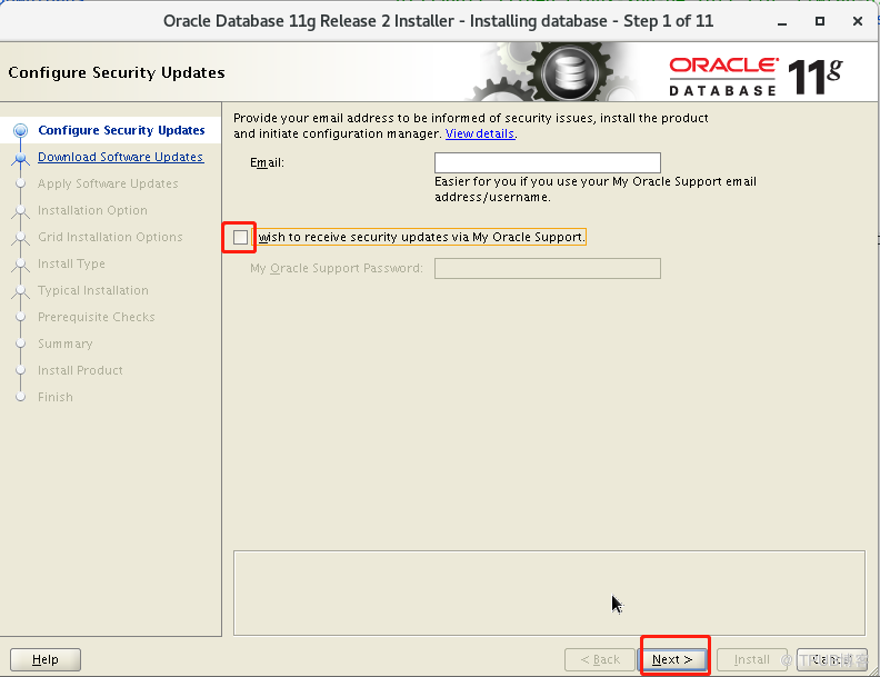 oracle11g安裝  單例項  系統centos7