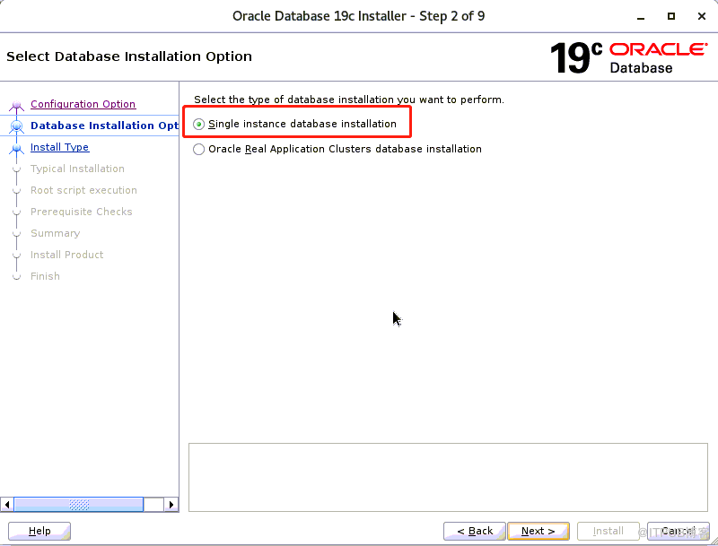 oracle19c安裝 單例項 系統centos7  非cdb
