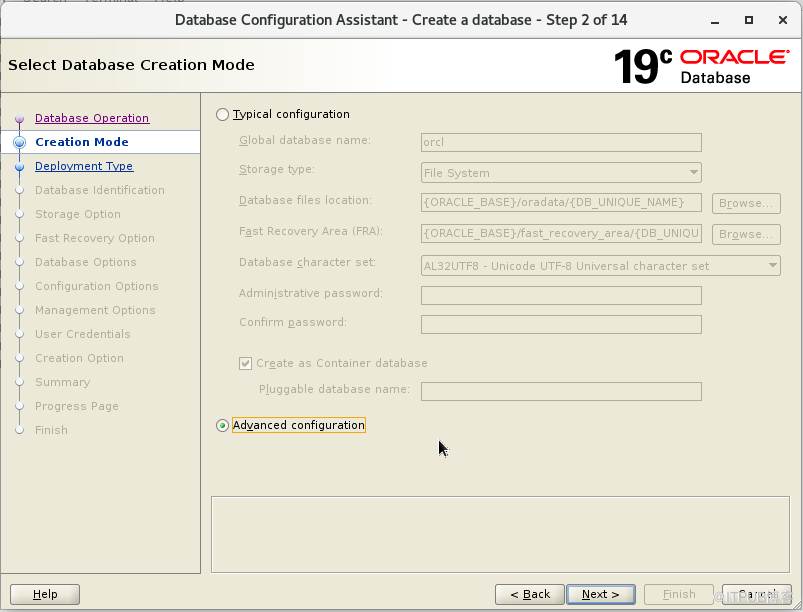 oracle19c安裝 單例項 系統centos7  非cdb