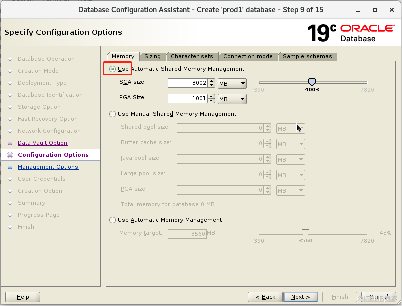 oracle19c安裝 單例項 系統centos7  非cdb