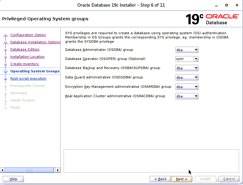 oracle19c安裝 單例項 系統centos7  非cdb