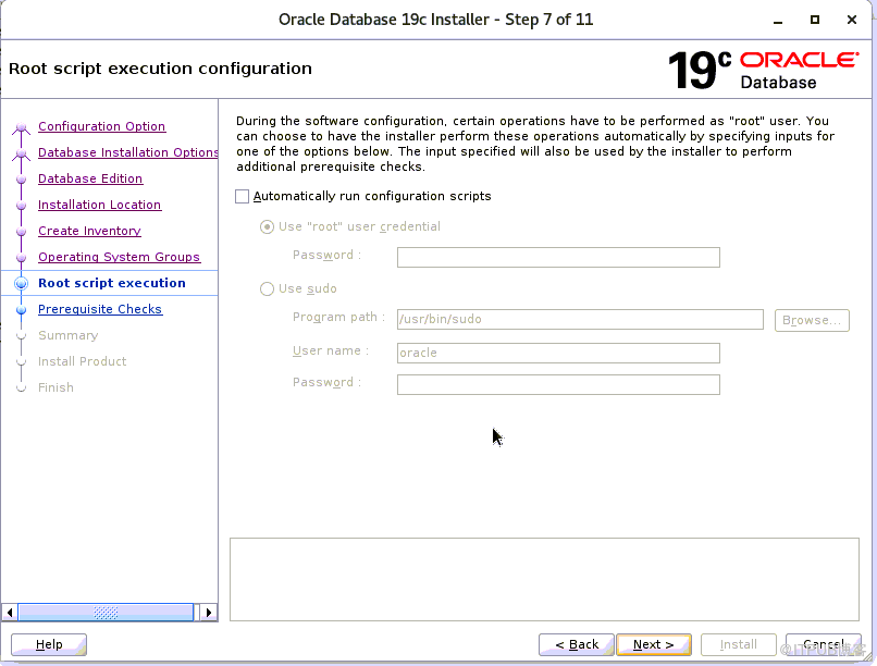 oracle19c安裝 單例項 系統centos7  非cdb