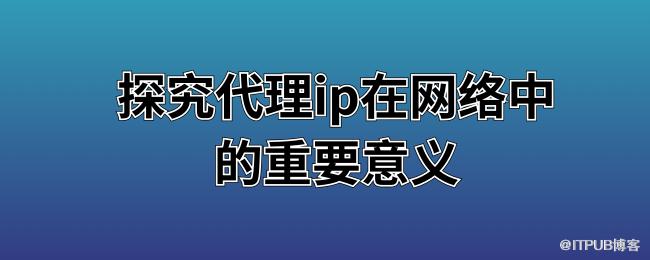 探究代理ip在网络中的重要意义 (1).png