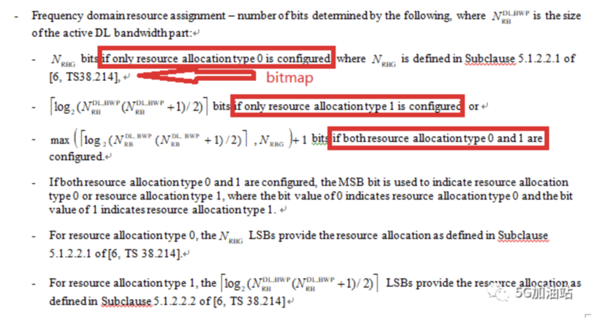 5G/NR PDSCH之频域资源分配(一)