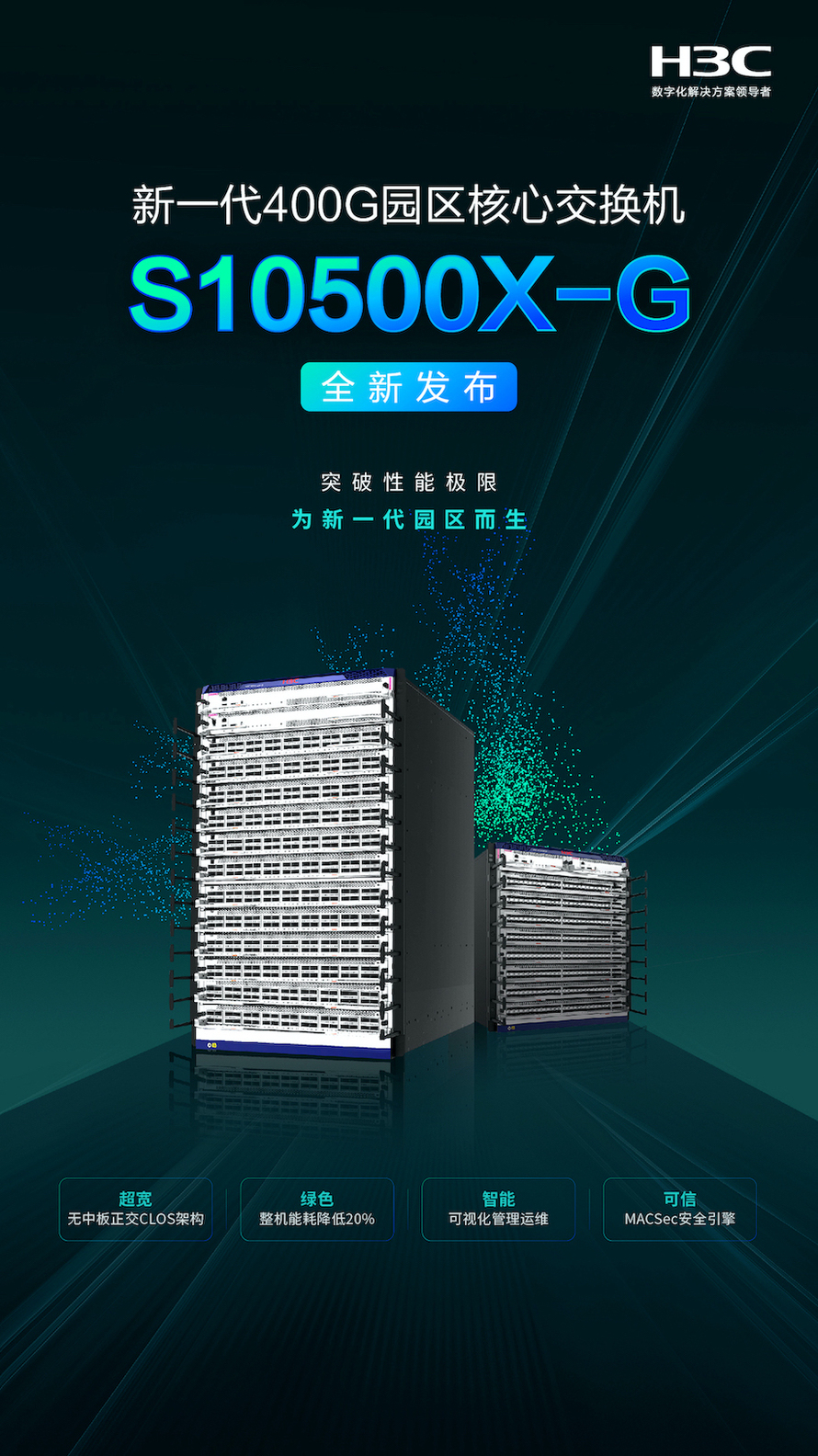 新华三推出新一代园区核心交换机 开启园区400G超宽时代