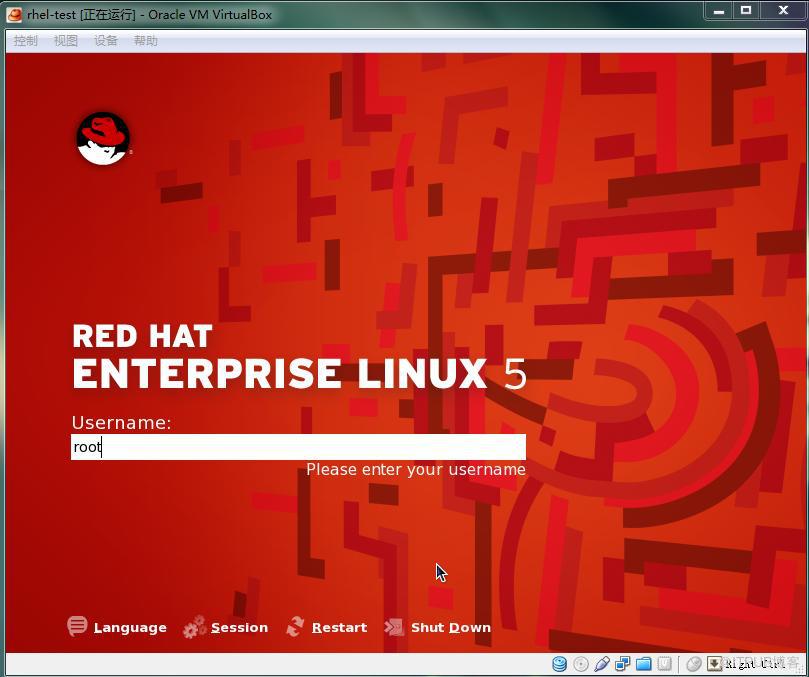 VirtualBox下安裝rhel5.5 linux系統