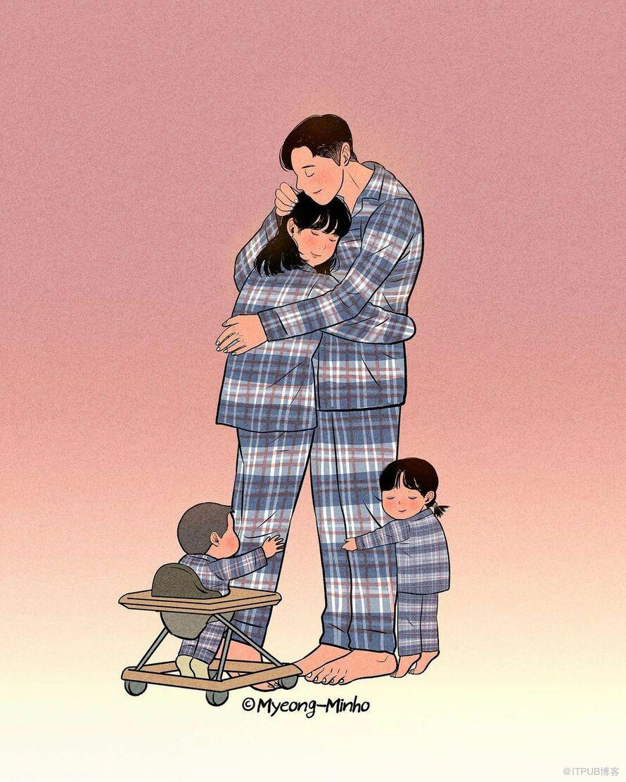 间恋人之间的爱家人用自己的创作传达爱意020763(myeong-minho)