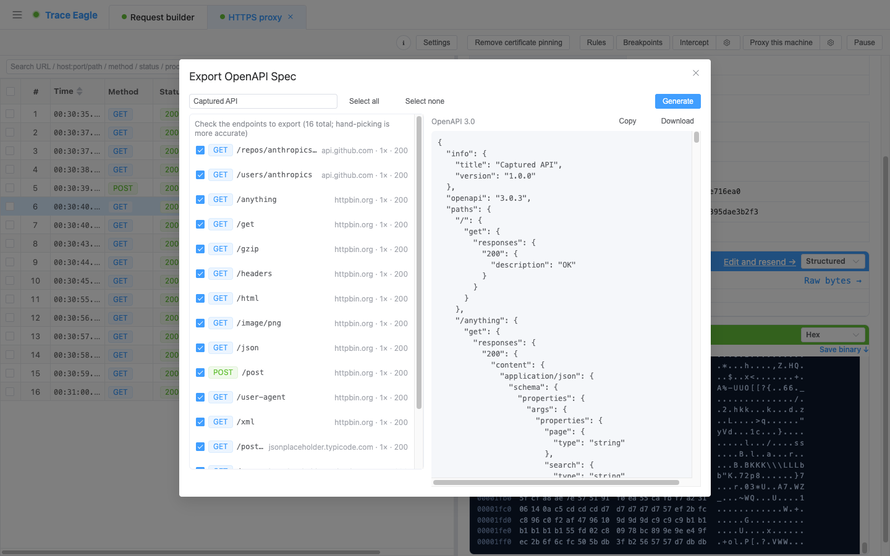 导出 openapi