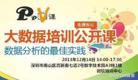 大数据培训公开课(一期)总结回顾
