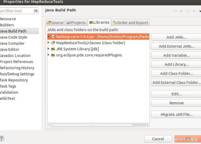 ubuntu12.10使用eclipse编译hadoop-eclipse插件