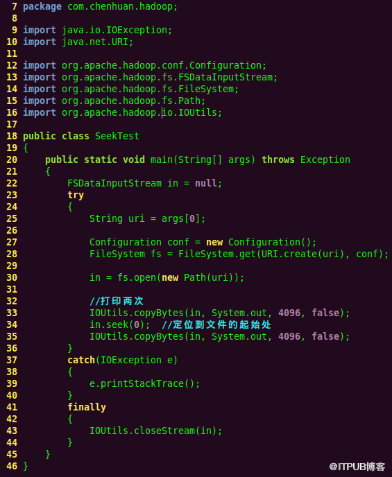 Hadoop：HDFS&mdash;文件IO